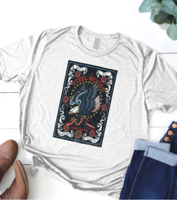 The Steel Woods Live With Danno Simpson September 13 2024 Bluestone Columbus OH Eagle And Stars T-Shirt