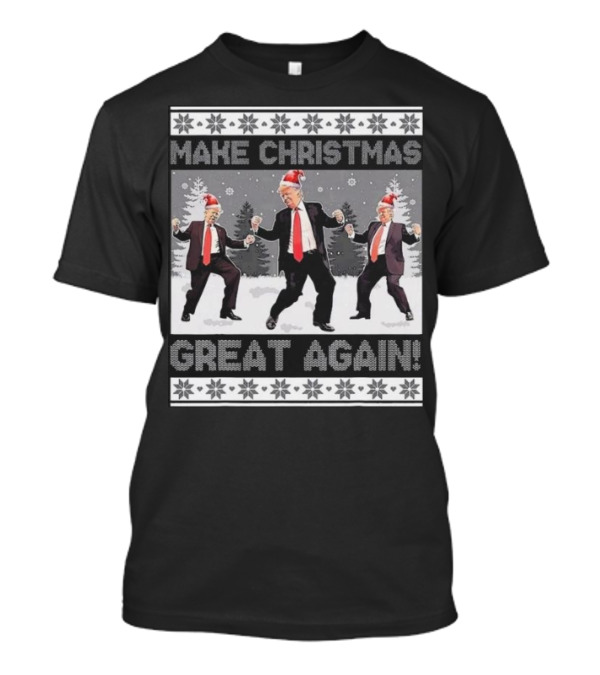 Make Christmas Great Again Trump Santa Ugly Christmas T-Shirt