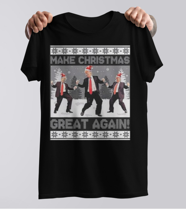 Make Christmas Great Again Trump Santa Ugly Christmas T-Shirt