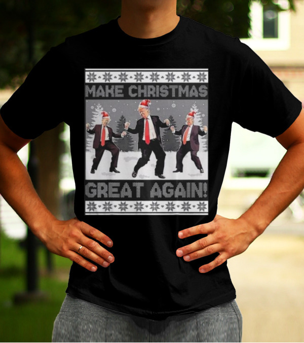 Make Christmas Great Again Trump Santa Ugly Christmas T-Shirt