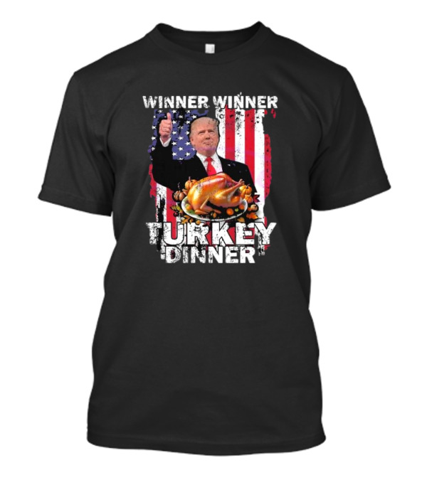 Winner Winner Turkey Dinner Trump Thanksgiving 2024 Vance T-Shirt