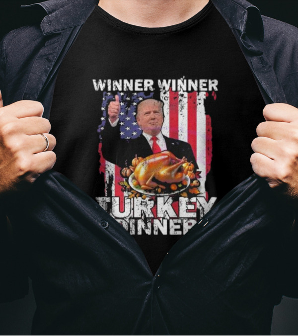 Winner Winner Turkey Dinner Trump Thanksgiving 2024 Vance T-Shirt