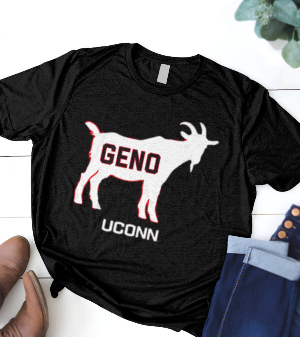 UConn Huskies Geno Basketball GOAT T-Shirt