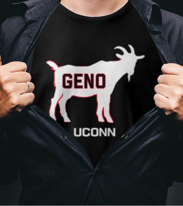UConn Huskies Geno Basketball GOAT T-Shirt