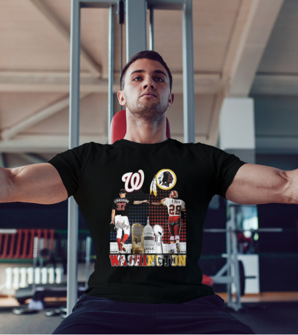 Washington Strasburg D. Green Capitol W Emblems Redskins Thank You For The Memories Signatures T-Shirt