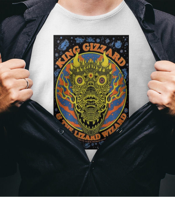 King Gizzard And The Lizard Wizard Fox Theatre Atlanta Nov 19 2024 Psychedelic Creature T-Shirt