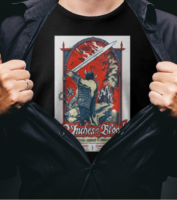 3 Inches Of Blood 20 Years Of Advance And Vanquish Calgary Edmonton Midway Music Hall Nov 23 T-Shirt
