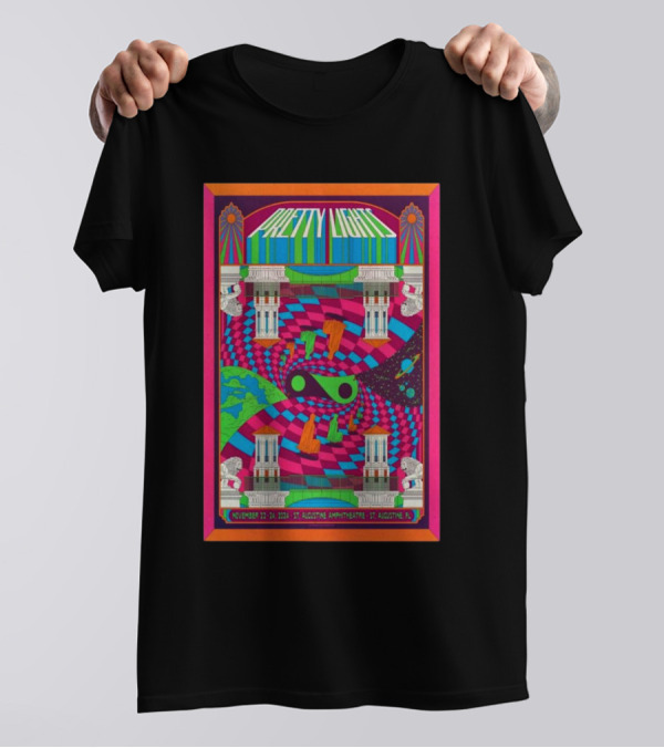 Pretty Lights St. Augustine Amphitheatre Nov 22-24 2024 Psychedelic Tour T-Shirt