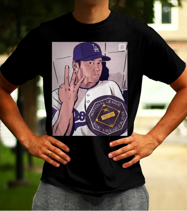 Shohei Ohtani LA Dodgers 2024 National League Most Valuable Player Wins Third MVP Award T-Shirt