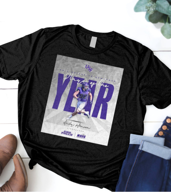 USF Football Andy Henson NSIC Defensive Newcomer Player Of The Year Linebacker T-Shirt