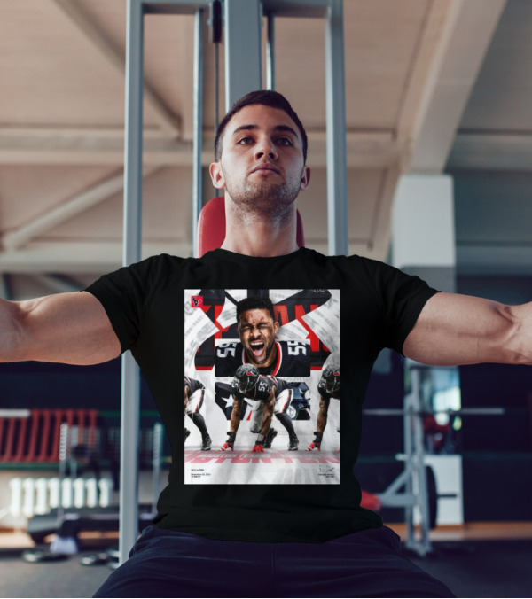 Danielle Hunter Houston Texans Vs Tennessee Titans November 24 2024 Signature NFL Player 55 Roar And Action Pose T-Shirt
