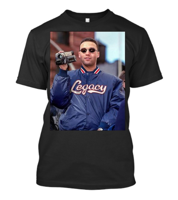Derek Jeter Legacy Camcorder New York Yankees 2000 World Series MLB T-Shirt