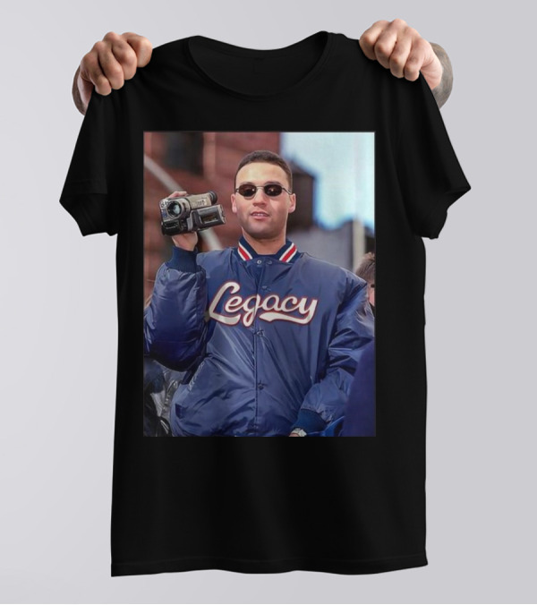 Derek Jeter Legacy Camcorder New York Yankees 2000 World Series MLB T-Shirt