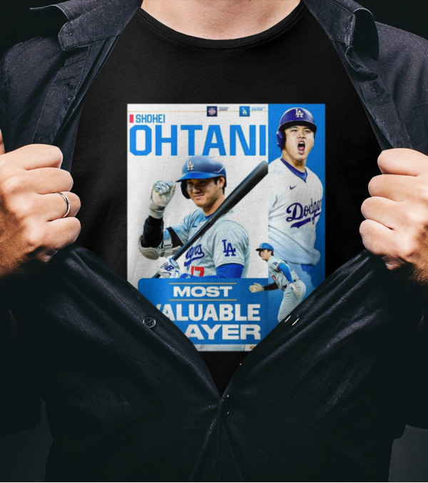 Shohei Ohtani Most Valuable Player Los Angeles Dodgers MLB T-Shirt