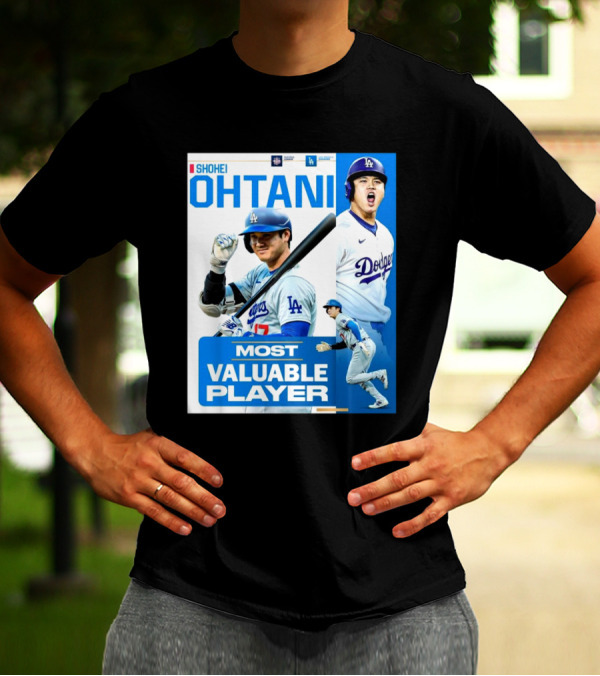 Shohei Ohtani Most Valuable Player Los Angeles Dodgers MLB T-Shirt