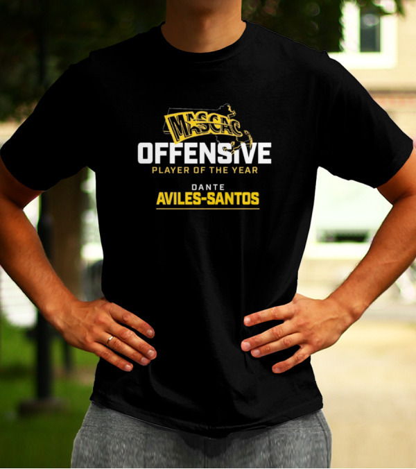 Mascac Offensive Player Of The Year Dante Aviles-Santos UMass Dartmouth Player Recognition T-Shirt