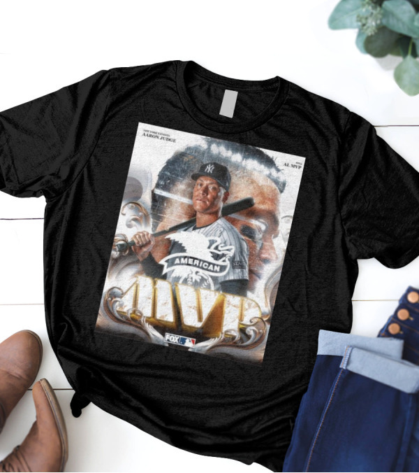 New York Yankees Aaron Judge 2024 AL MVP American League All Rise MLB On FOX T-Shirt