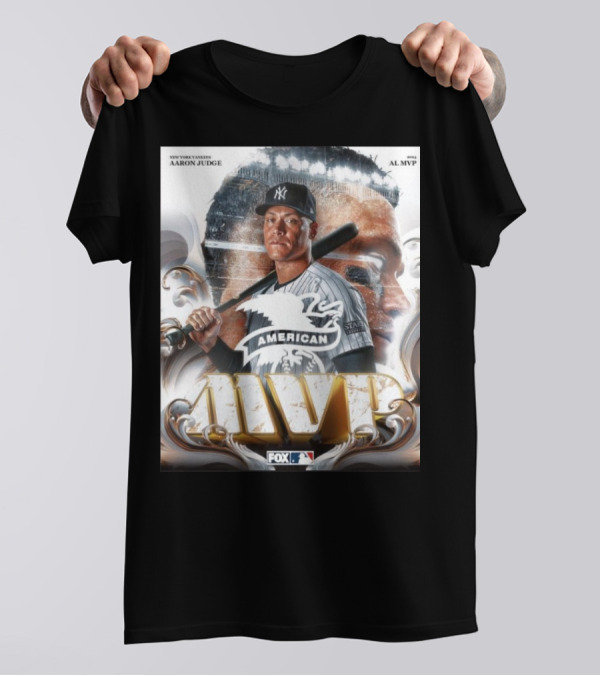 New York Yankees Aaron Judge 2024 AL MVP American League All Rise MLB On FOX T-Shirt