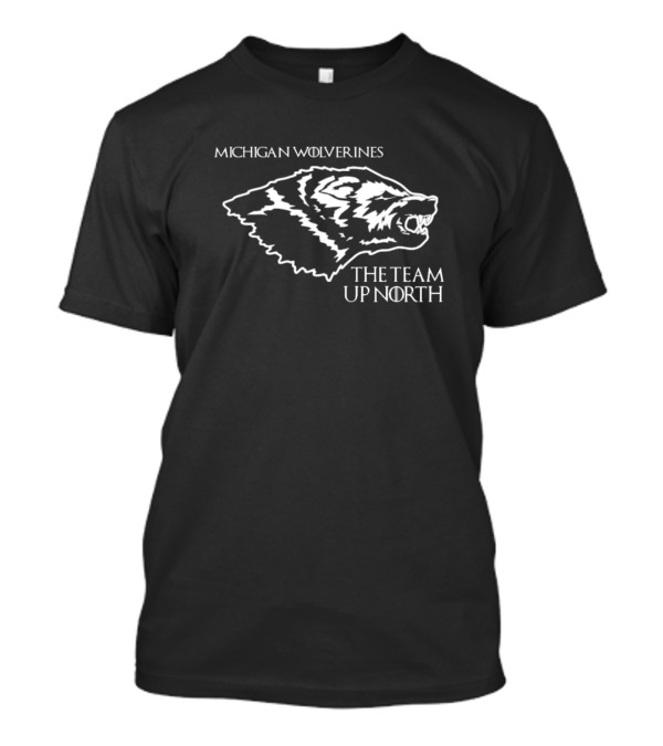 Michigan Wolverines The Team Up North Fierce Wolverine Head T-Shirt