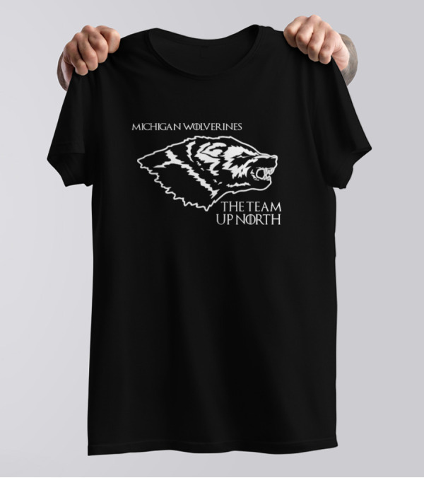 Michigan Wolverines The Team Up North Fierce Wolverine Head T-Shirt