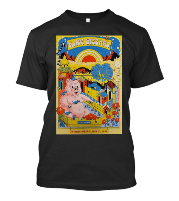 King Gizzard And The Lizard Wizard Oklahoma City 2024 Psychedelic T-Shirt