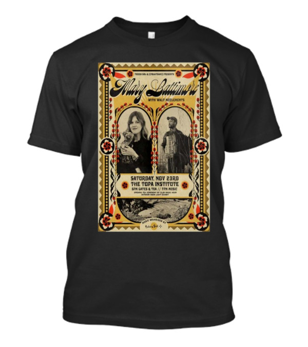 Mary Latimore With Walt McDermott At The Topa Institute Ojai November 23rd T-Shirt