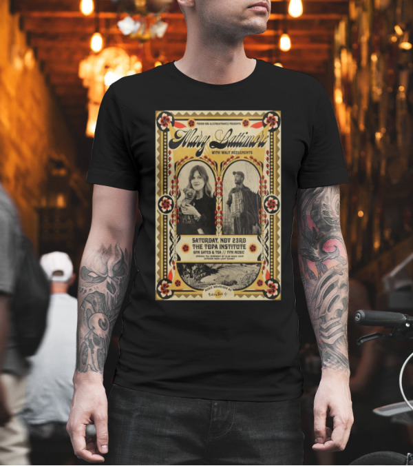 Mary Latimore With Walt McDermott At The Topa Institute Ojai November 23rd T-Shirt