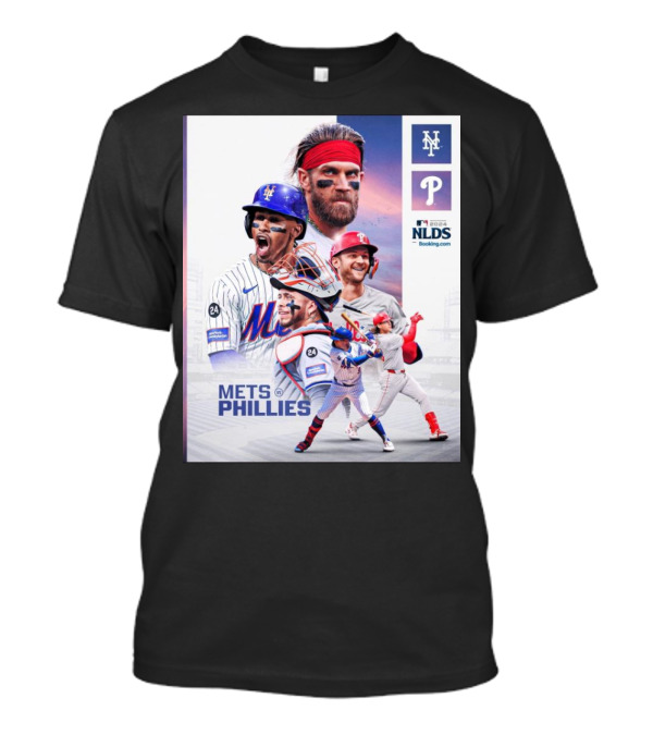 Mets Vs Phillies NLDS Matchup Featuring Iconic Players T-Shirt