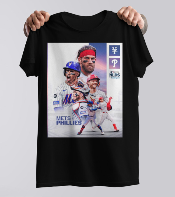 Mets Vs Phillies NLDS Matchup Featuring Iconic Players T-Shirt