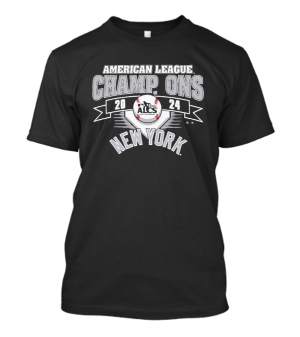 New York Yankees 2024 MLB ALCS American League Champions Vintage Franklin T-Shirt