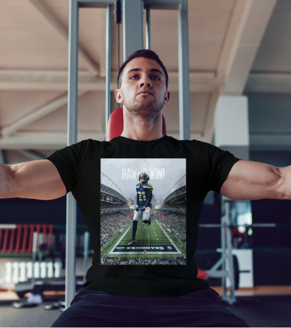 Seattle Seahawks Hawks Win Lives For Sunday NFL T-Shirt