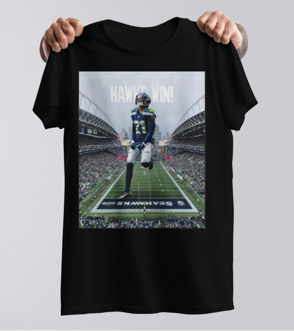 Seattle Seahawks Hawks Win Lives For Sunday NFL T-Shirt
