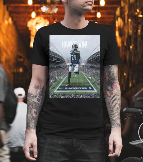 Seattle Seahawks Hawks Win Lives For Sunday NFL T-Shirt