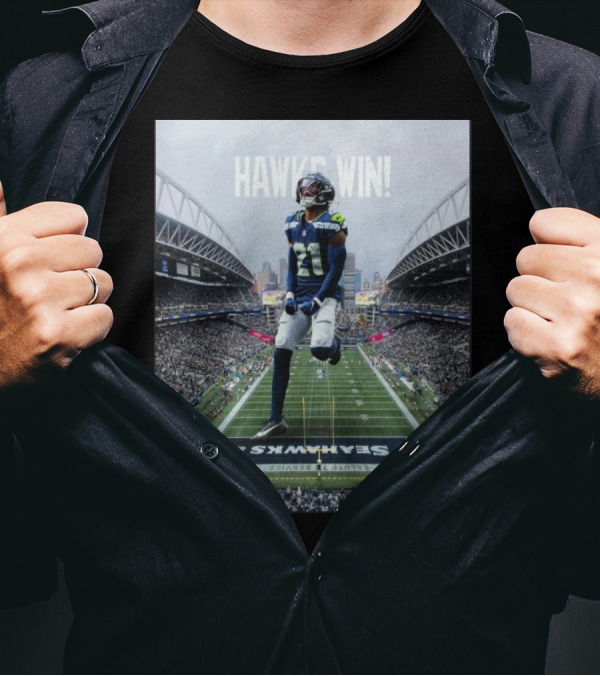Seattle Seahawks Hawks Win Lives For Sunday NFL T-Shirt