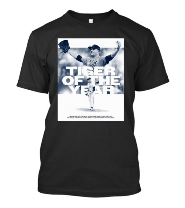 Tarik Skubal Detroit Tigers 2024 Tiger Of The Year Detroit Chapter Of The BBWAA T-Shirt