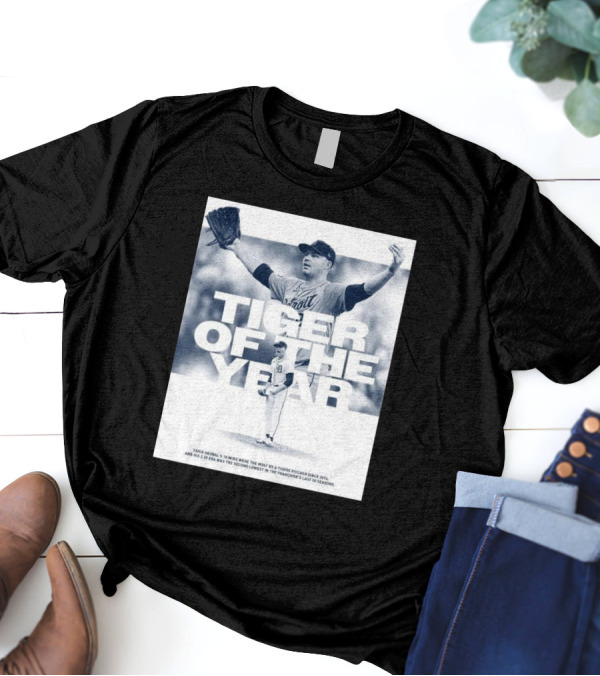 Tarik Skubal Detroit Tigers 2024 Tiger Of The Year Detroit Chapter Of The BBWAA T-Shirt