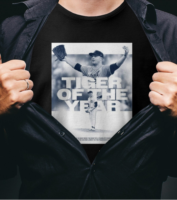Tarik Skubal Detroit Tigers 2024 Tiger Of The Year Detroit Chapter Of The BBWAA T-Shirt