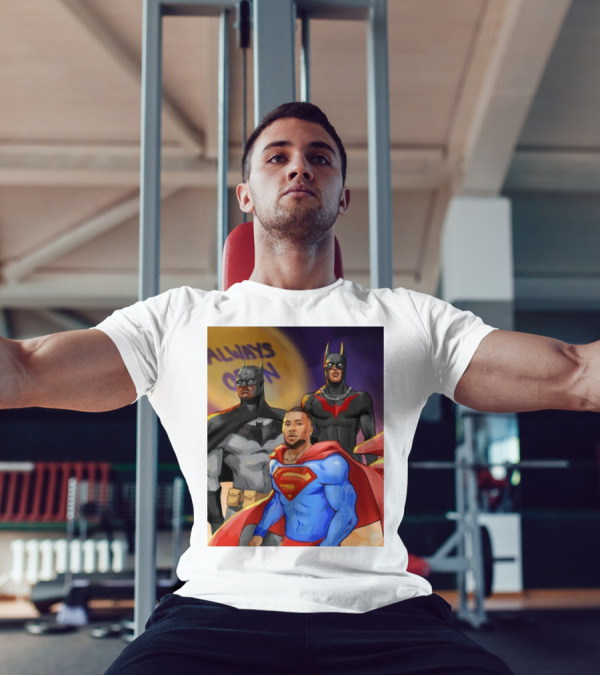 A.J. Brown DeVonta Smith Saquon Barkley Always Open Philadelphia Eagles Justice League Superman Batman T-Shirt
