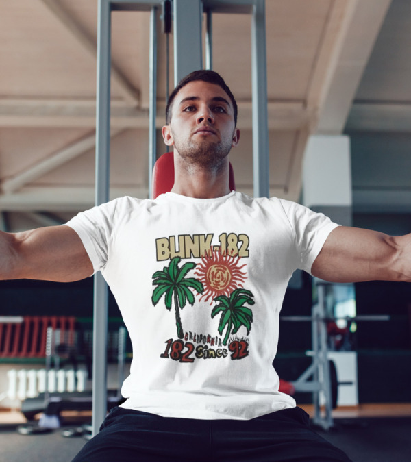 Blink-182 California 182 Since 92 Sun Palm Trees T-Shirt