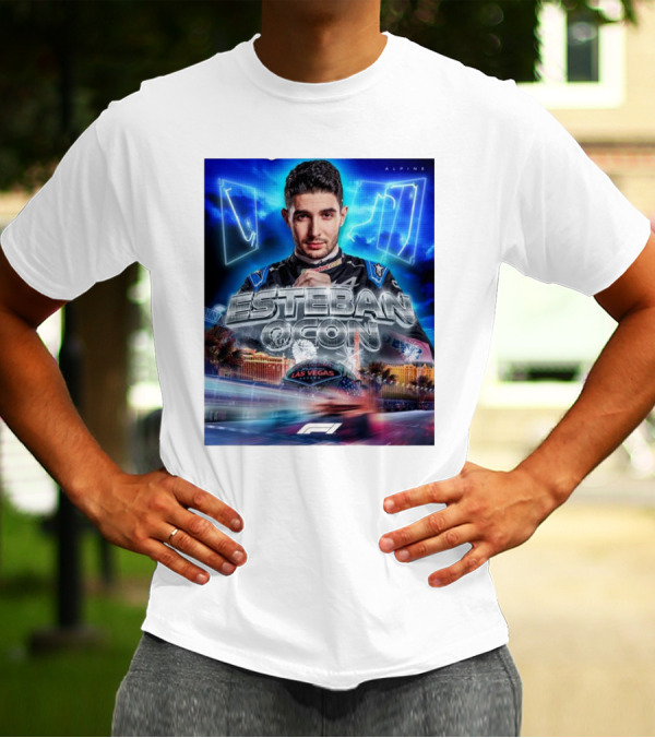 F1 Alpine Esteban Ocon Las Vegas Nevada Racing Event T-Shirt