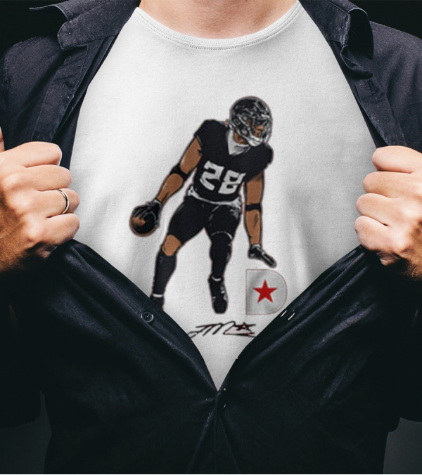 Joe Mixon 28 Houston Texans NFL Signature Player T-Shirt