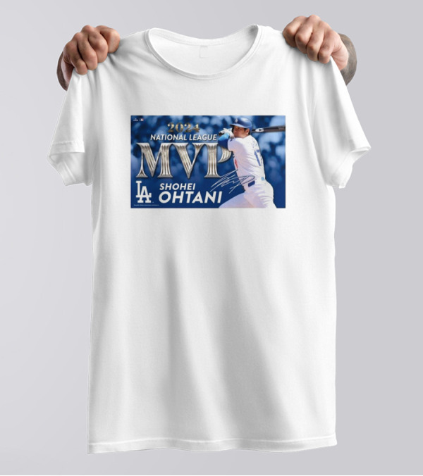 Los Angeles Dodgers Shohei Ohtani 2024 National League MVP Signature Commemorative Wincraft T-Shirt