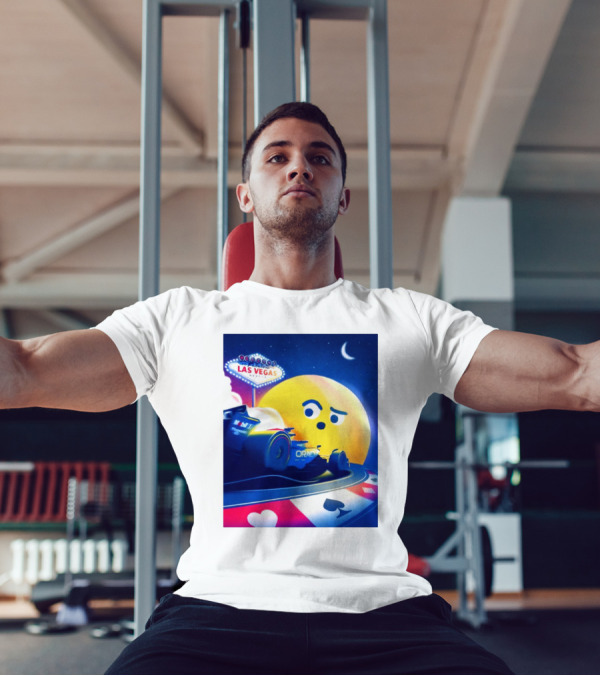 Oracle Red Bull Racing Las Vegas Nevada Moon And Cards Emoji T-Shirt