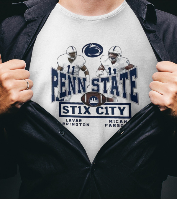 Penn State Nittany Lions ST1X City Lavar Arrington Micah Parsons T-Shirt