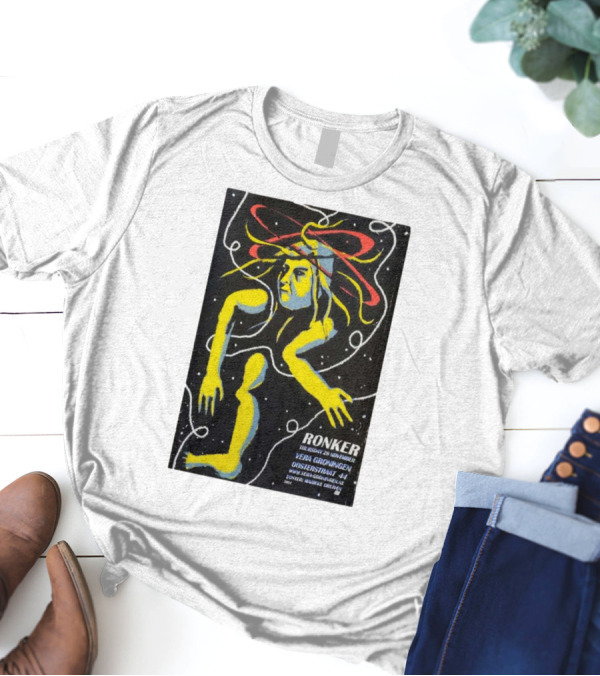 Ronker At Vera Groningen On November 28, 2024 With Artistic Figure And Cosmic T-Shirt