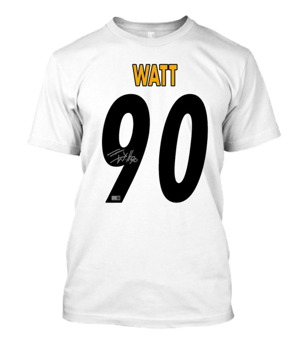 T. J. Watt Pittsburgh Steelers 90 NFL Signature Nov 21, 2024 Cleveland Browns T-Shirt