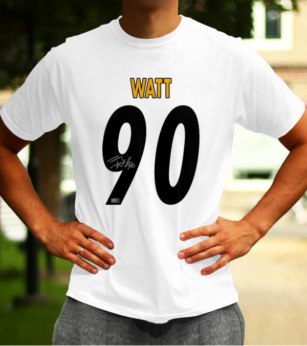 T. J. Watt Pittsburgh Steelers 90 NFL Signature Nov 21, 2024 Cleveland Browns T-Shirt