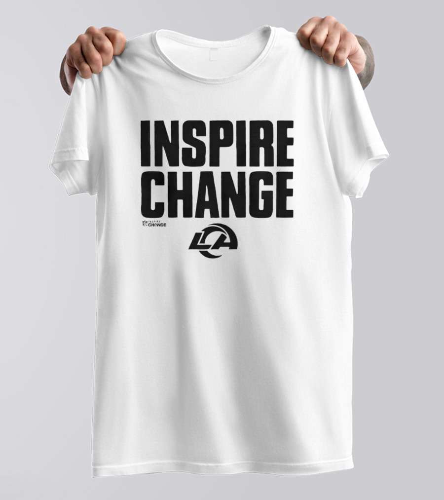 Los Angeles Rams Inspire Change LA Logo NFL T-Shirt