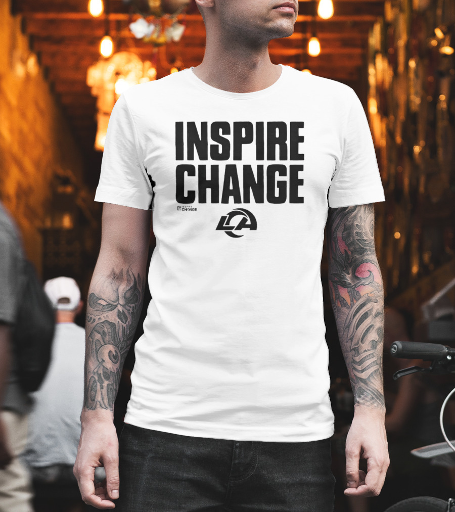 Los Angeles Rams Inspire Change LA Logo NFL T-Shirt