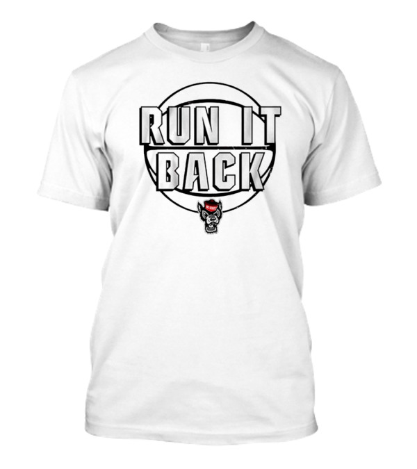 NC State Wolfpack Basketball Run It Back Wolf T-Shirt